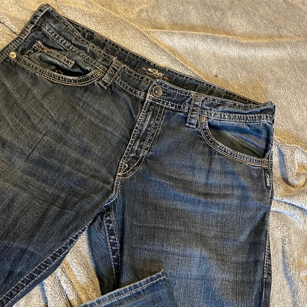 Men’s like new Silver Jeans! W40L30